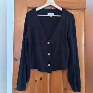 Dailystory Black Nova Cardigan
